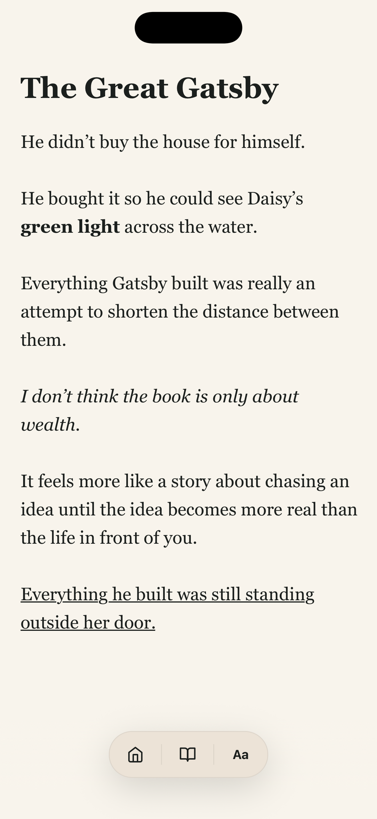 A focused Quietleaf note about The Great Gatsby